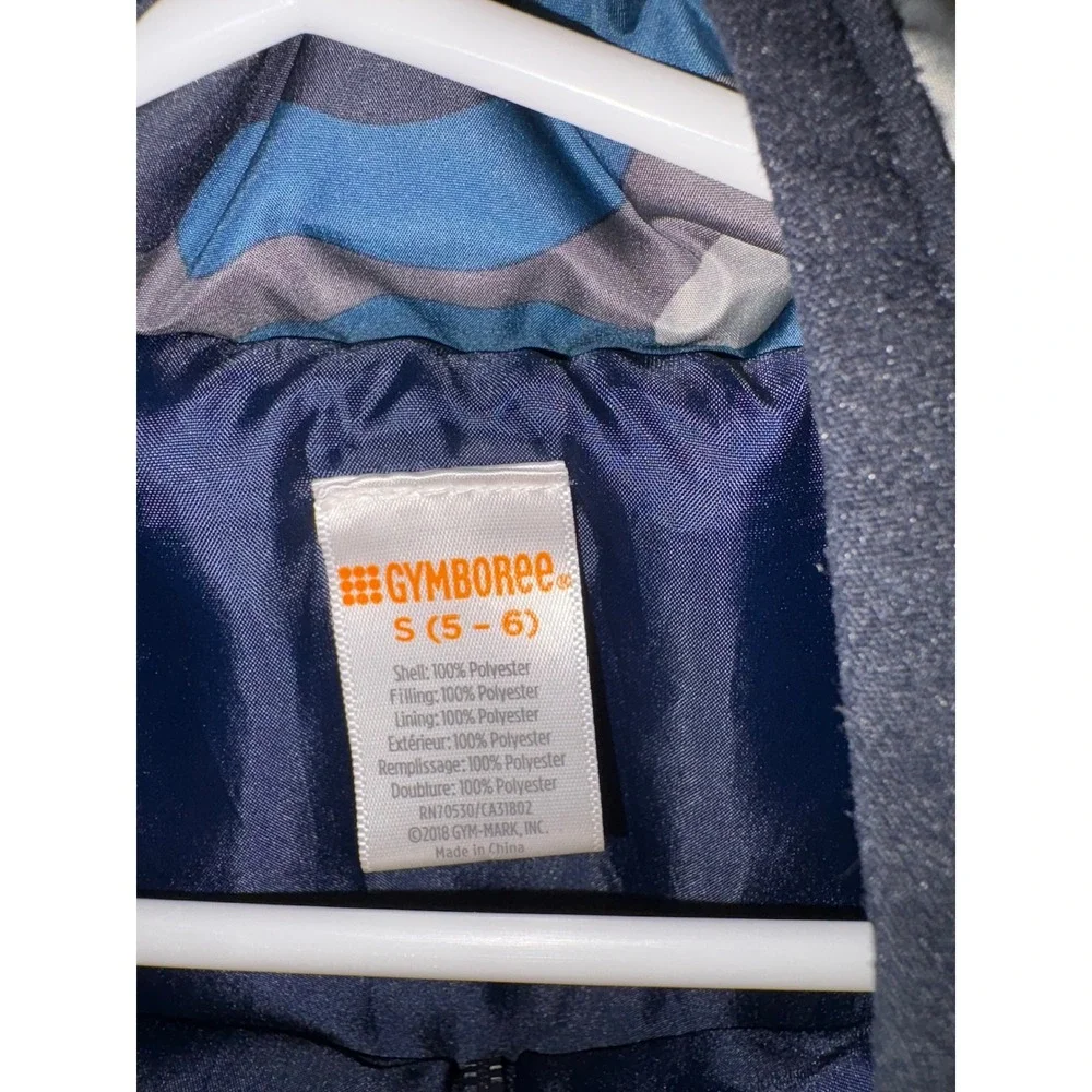 Gymboree Boys‎ Camouflage Puffer Vest Size S 5 6 Blue Gray Outerwear